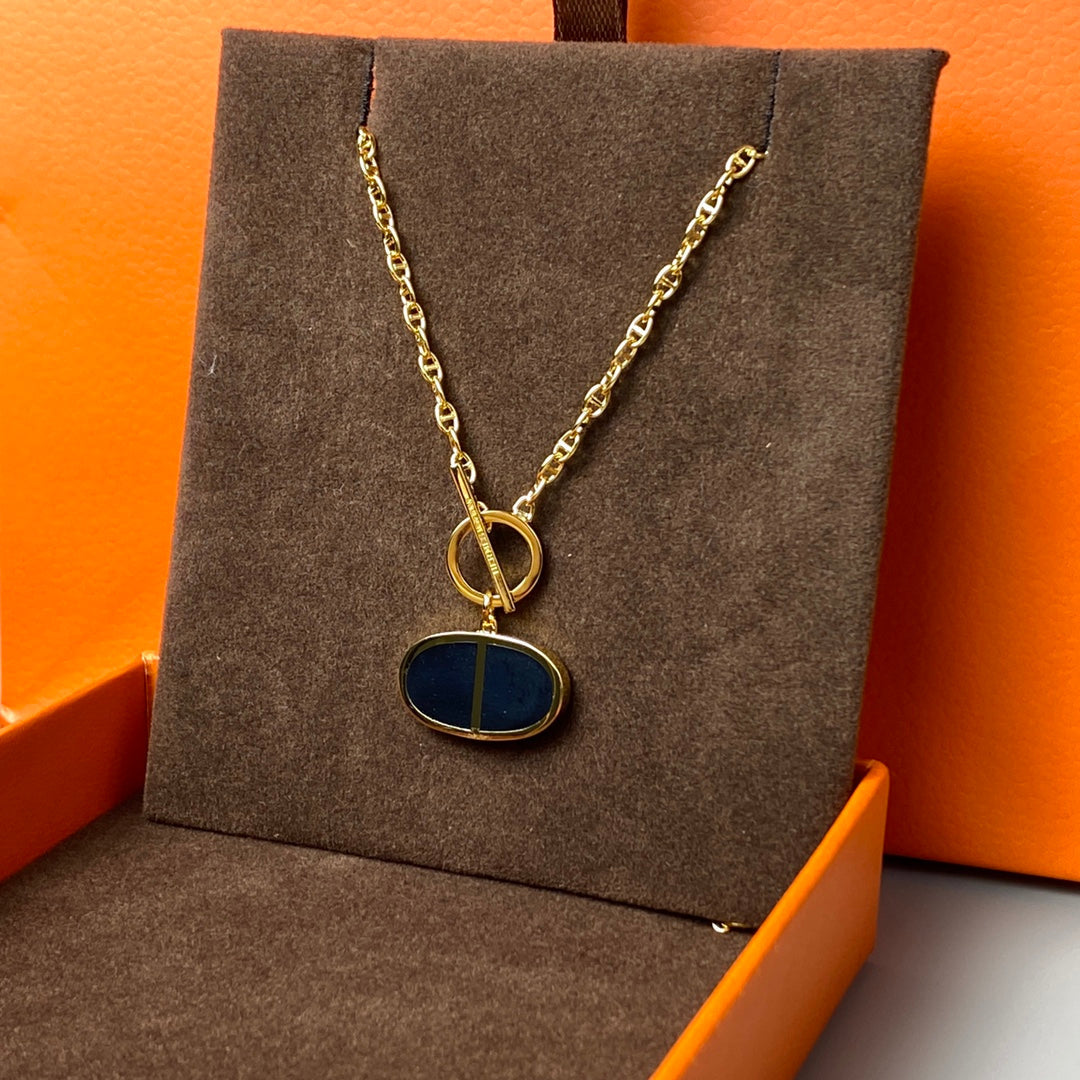 [Kincade Jewelrys] COLLIER CHAÎNE VERSO EN CÉRAMIQUE NOIRE
