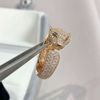 [Kincade Jewelrys] BAGUE PANTHERE EN OR ROSE ET DIAMANT