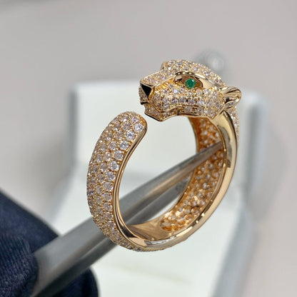[Kincade Jewelrys] BAGUE PANTHERE EN OR ROSE ET DIAMANT