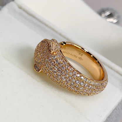 [Kincade Jewelrys] BAGUE PANTHERE EN OR ROSE ET DIAMANT