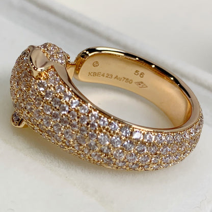 [Kincade Jewelrys] BAGUE PANTHERE EN OR ROSE ET DIAMANT