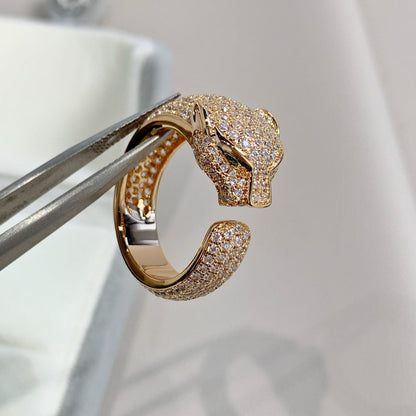 [Kincade Jewelrys] BAGUE PANTHERE EN OR ROSE ET DIAMANT