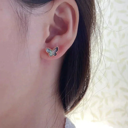 [Kincade Jewelrys]BUTTERFLY DARK MOP  EARRINGS