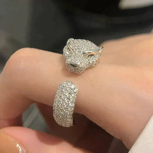 [Kincade Jewelrys] BAGUE PANTHERE 5,5 MM TOUT DIAMANT