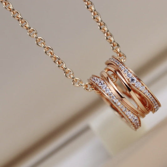 [Kincade Jewelrys] Collier en or rose Zéro 1