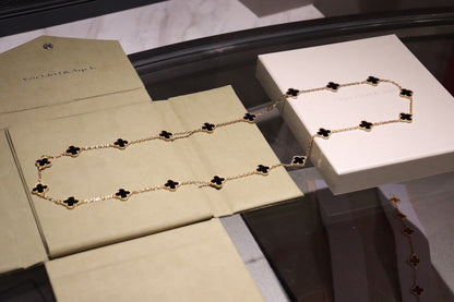 [Kincade Jewelrys] TRÈFLE 20 MOTIFS ONYX OR ROSE