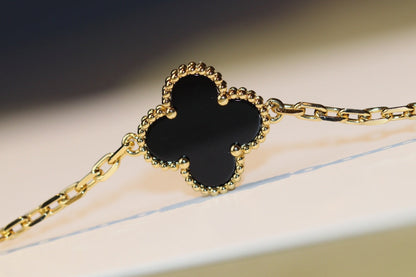 [Kincade Jewelrys] TRÈFLE 20 MOTIFS ONYX OR ROSE