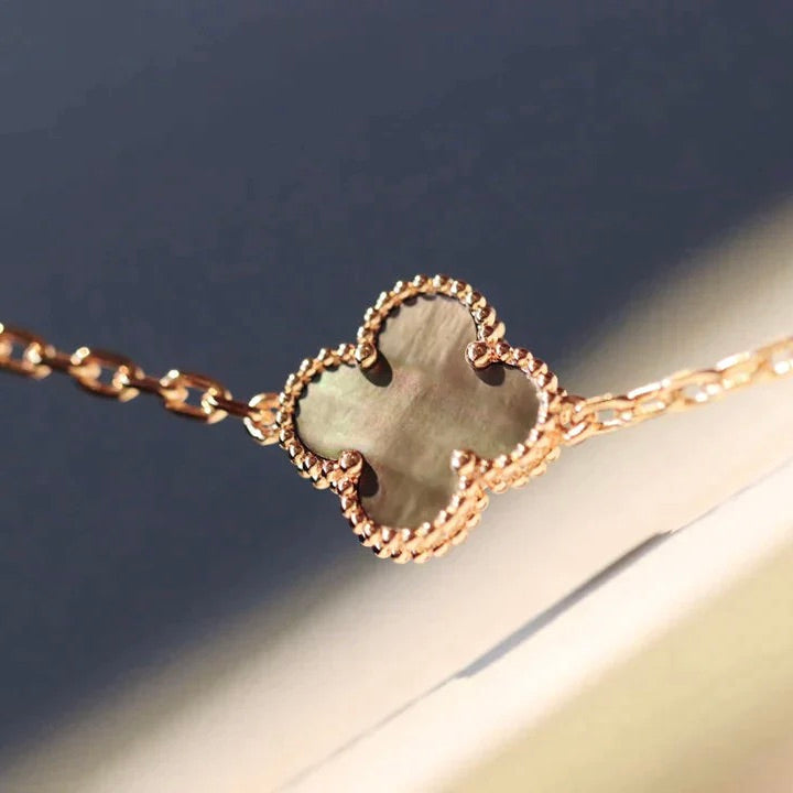 [Kincade Jewelrys]CLOVER 20 MOTIFS LASER DIAMOND NECKLACE