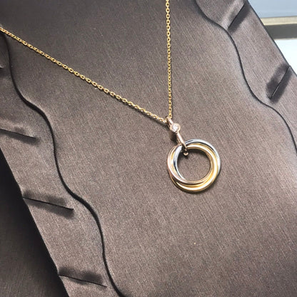 [Kincade Jewelrys] COLLIER TRINITY ARGENT OR OR ROSE