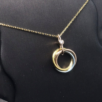 [Kincade Jewelrys] COLLIER TRINITY ARGENT OR OR ROSE