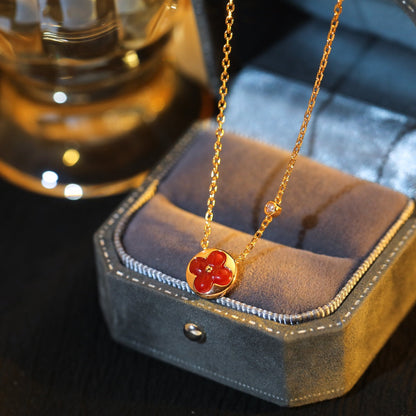 [Kincade Jewelrys] COLLIER PENDENTIF SOLEIL EN OR ROSE AVEC 1 DIAMANT