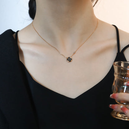 [Kincade Jewelrys] COLLIER PENDENTIF SOLEIL EN OR ROSE AVEC 1 DIAMANT