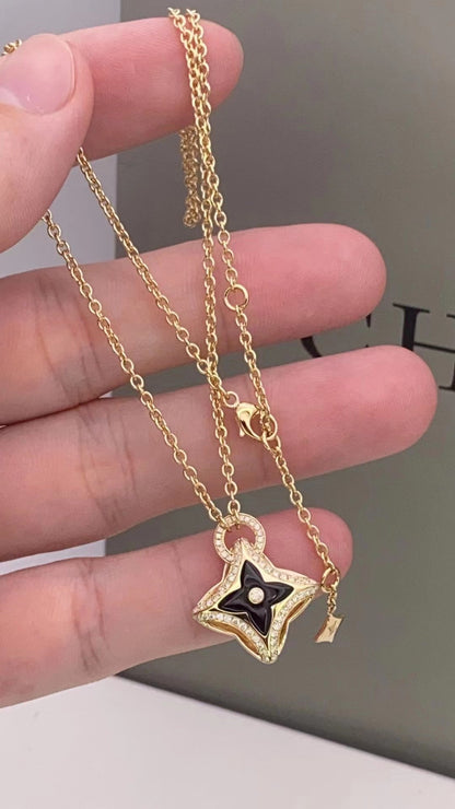 [Kincade Jewelrys] COLLIER PENDENTIF ÉTOILE EN OR ROSE ET DIAMANTS