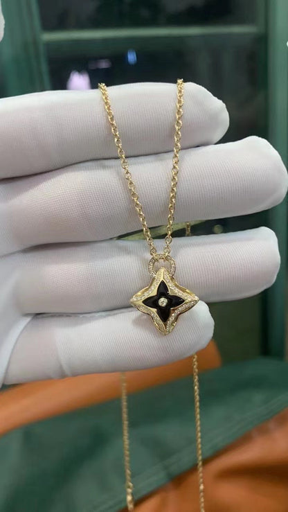 [Kincade Jewelrys] COLLIER PENDENTIF ÉTOILE EN OR ROSE ET DIAMANTS