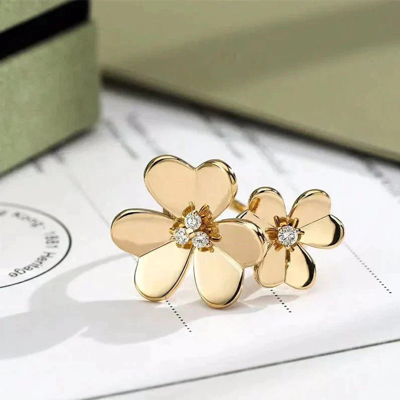 [Kincade Jewelrys] BAGUE EN OR ET DIAMANTS CLOVER COMOS