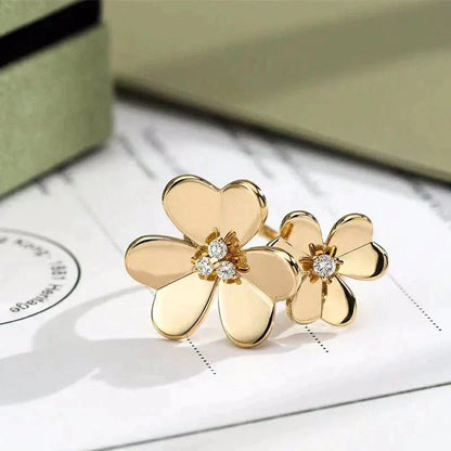 [Kincade Jewelrys] BAGUE EN OR ET DIAMANTS CLOVER COMOS