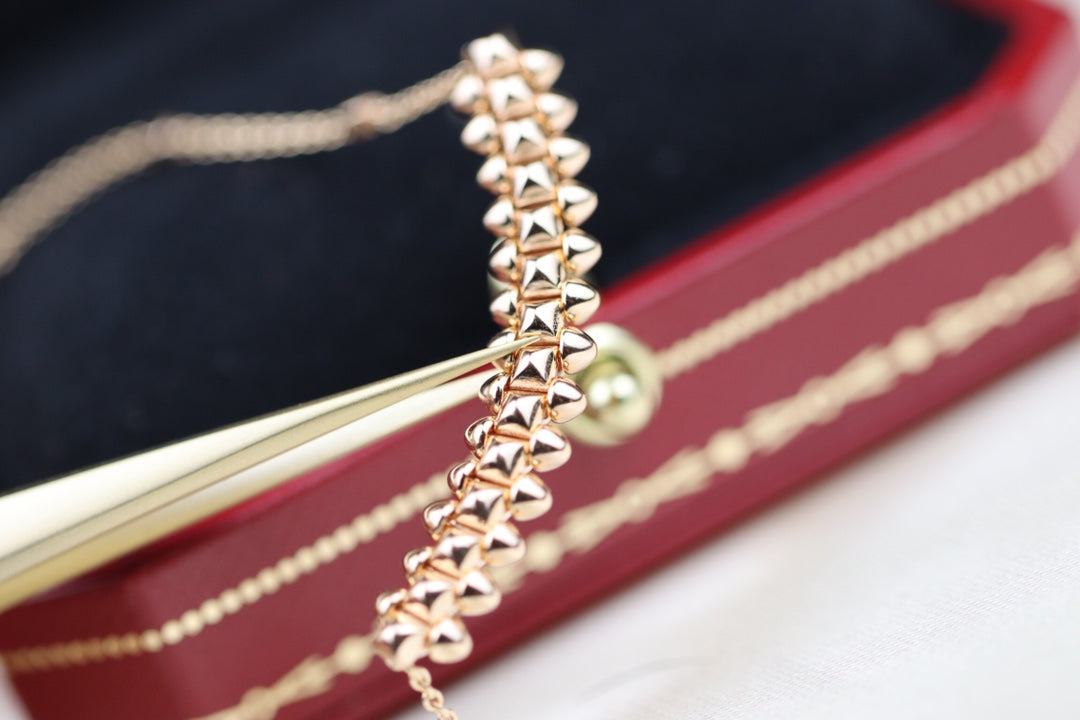 [Kincade Jewelrys]CLASH PINK GOLD NECKLACE