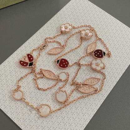 [Kincade Jewelrys] COLLIER LUCKY SPRING 15 MOTIFS EN OR ROSE