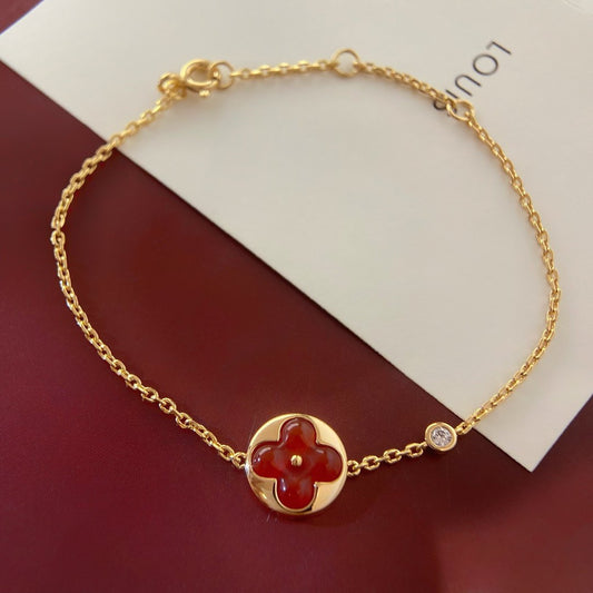 [Kincade Jewelrys] Bracelet pendentif soleil en cornaline