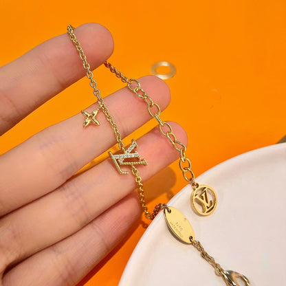 [Kincade Jewelrys]LOGO STAR MOTIF GOLD BRACELET