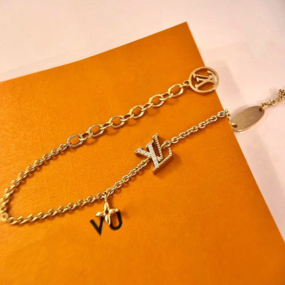[Kincade Jewelrys]LOGO STAR MOTIF GOLD BRACELET