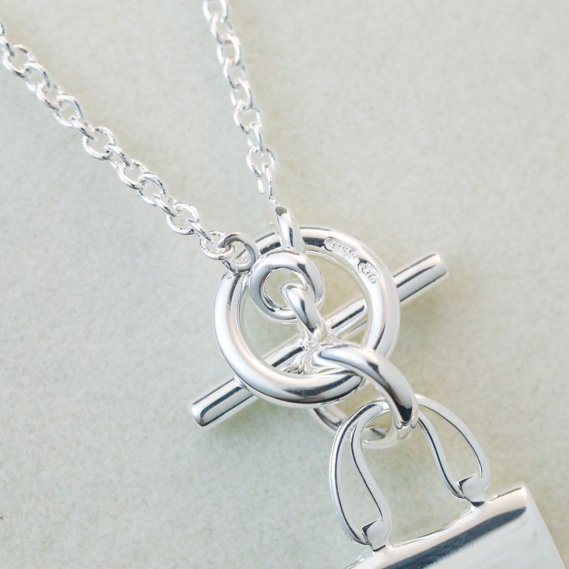 [Kincade Jewelrys]POP H PEDANT SILVER NECKLACE