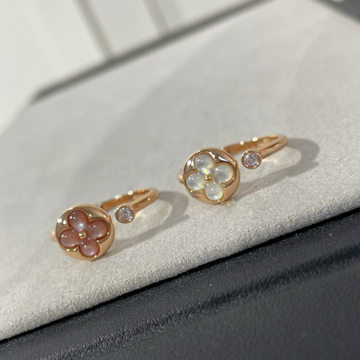 [Kincade Jewelrys] BAGUE SUN 1 DIAMANT ROSE