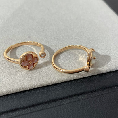 [Kincade Jewelrys] BAGUE SUN 1 DIAMANT ROSE