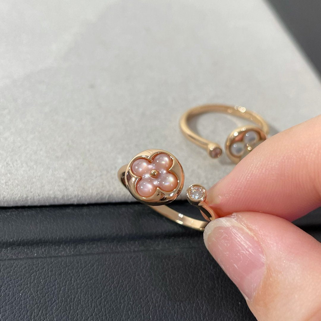 [Kincade Jewelrys] BAGUE SUN 1 DIAMANT ROSE