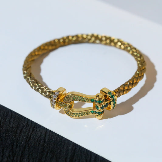 [Kincade Jewelrys] FORCE 10 ORO VERDE CON DIAMANTES PAVIMENTADOS