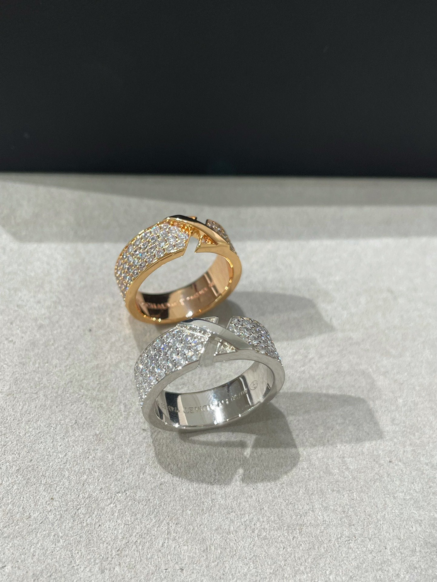 [Kincade Jewelrys] BAGUE PAVÉE DE DIAMANTS LIENS EVIDENCE