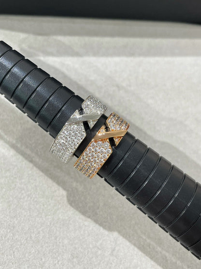 [Kincade Jewelrys] BAGUE PAVÉE DE DIAMANTS LIENS EVIDENCE