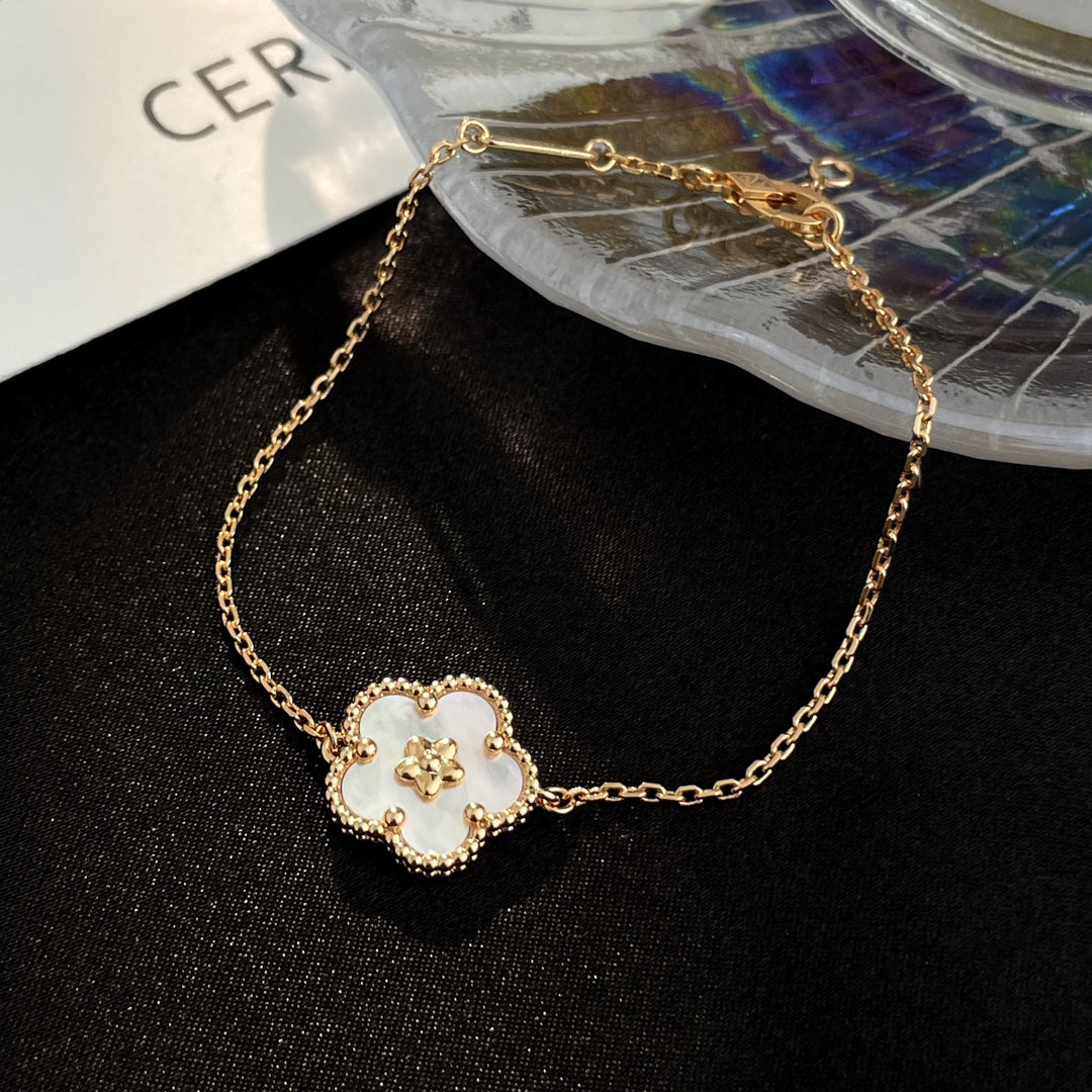 [Kincade Jewelrys]LUCKY SPRING ROSE GOLD MOP BRACELET