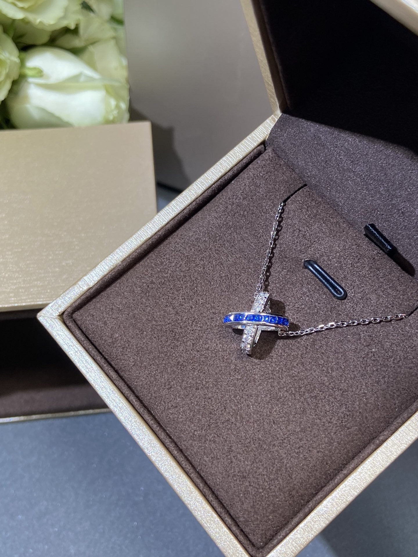 [Kincade Jewelrys]LIENS DIAMOND SILVER NECKLACE