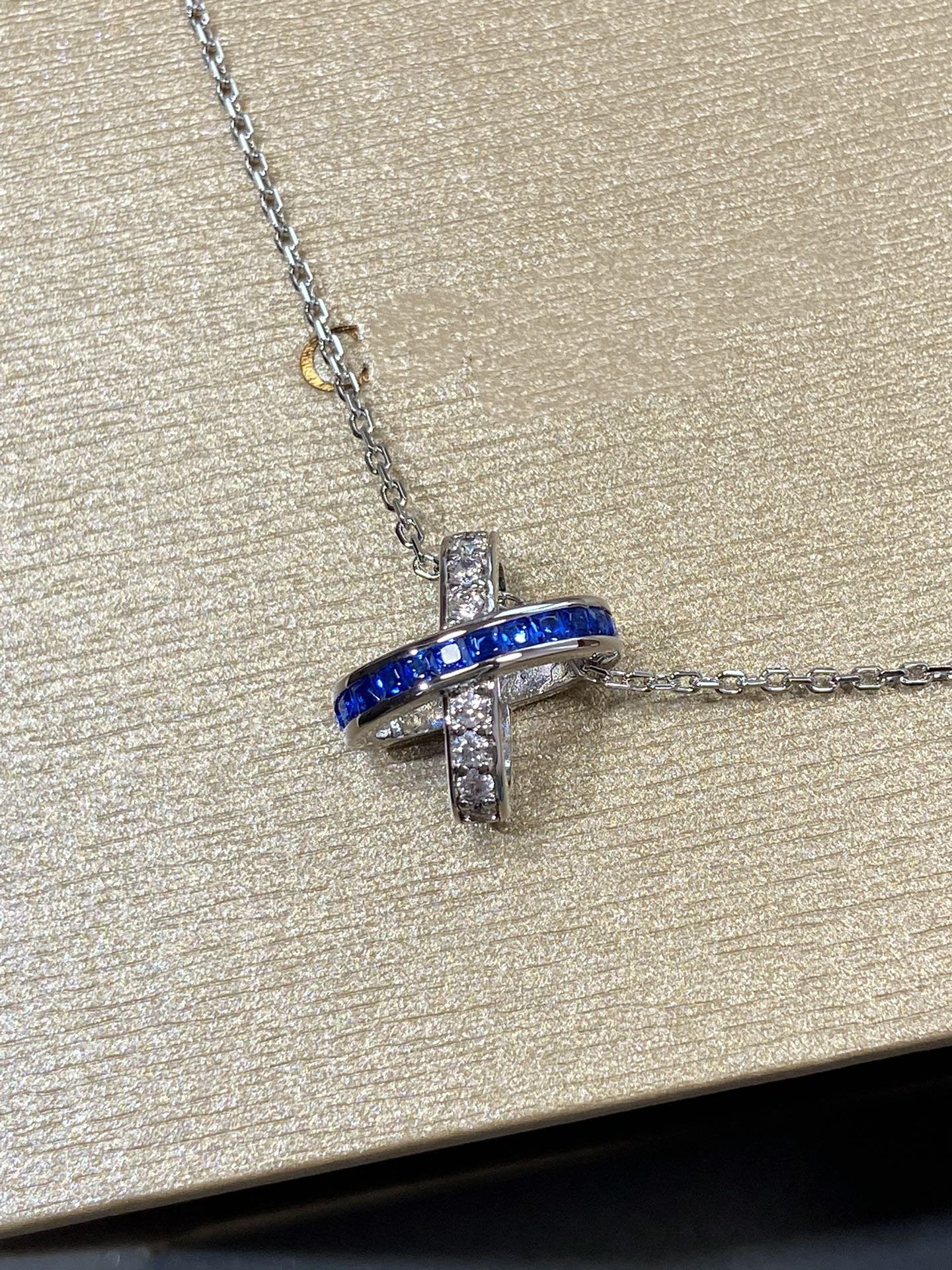 [Kincade Jewelrys]LIENS DIAMOND SILVER NECKLACE