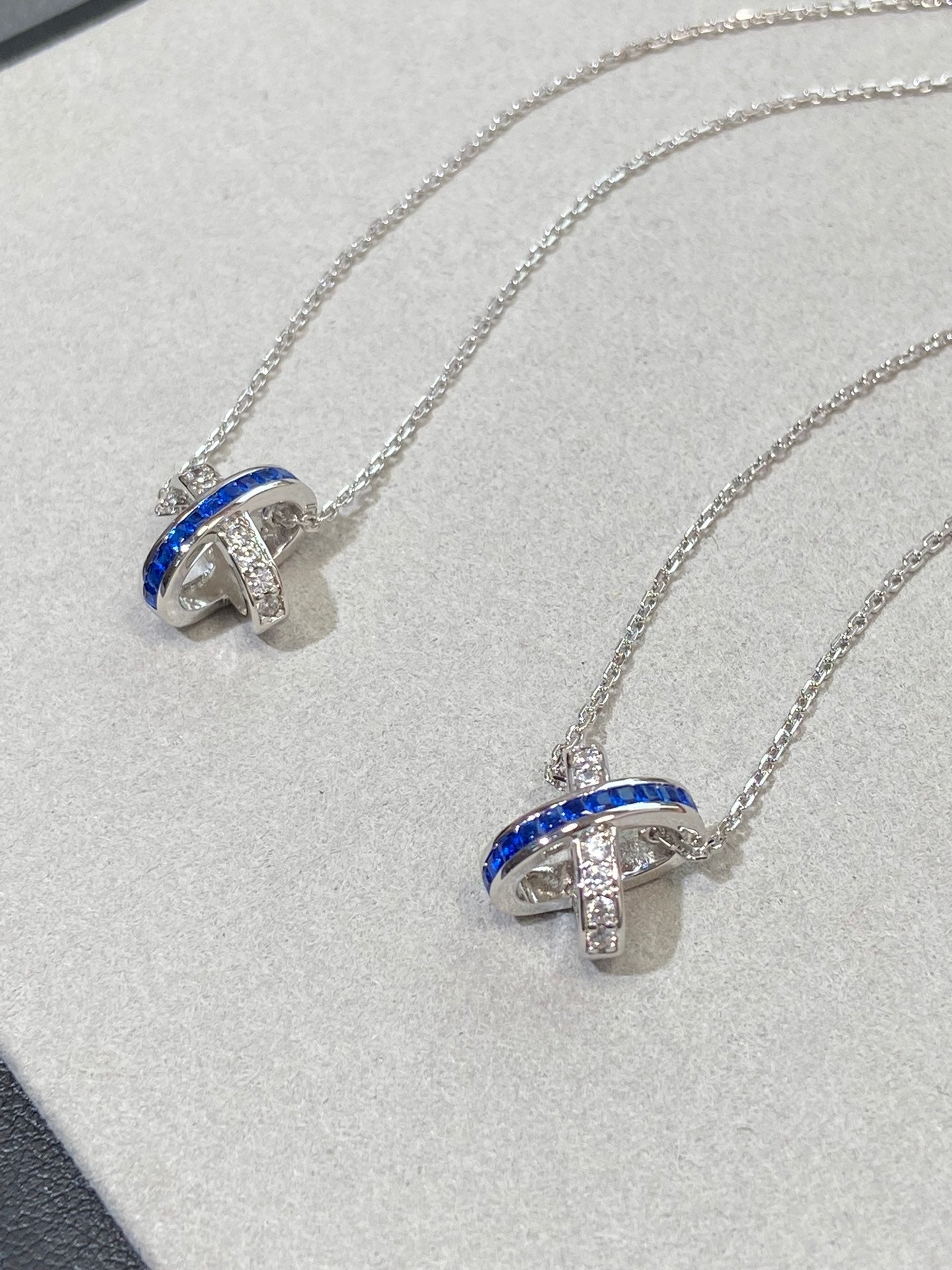 [Kincade Jewelrys]LIENS DIAMOND SILVER NECKLACE