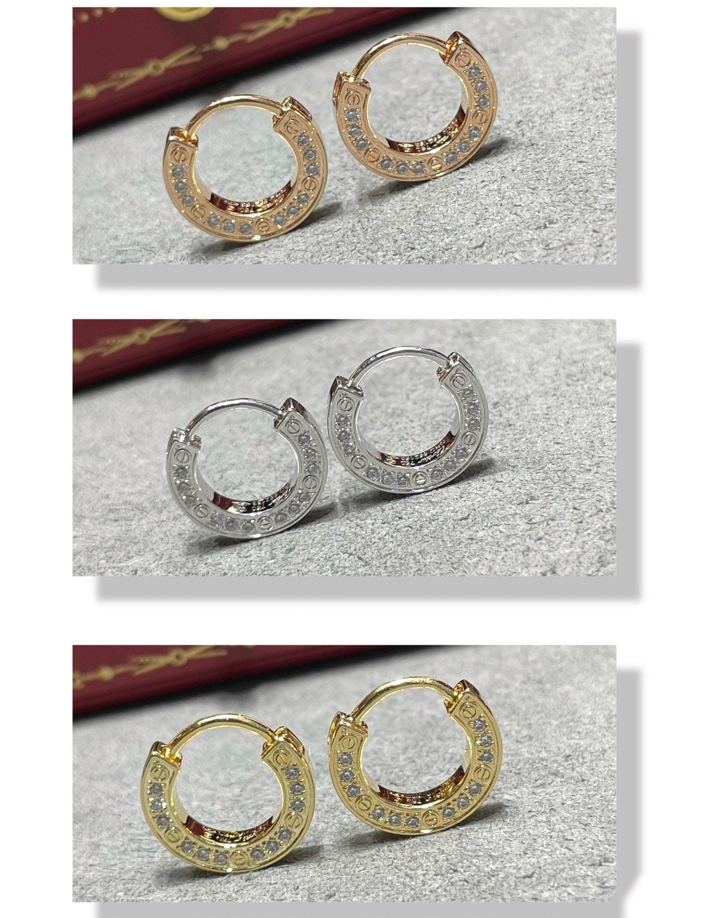 [Kincade Jewelrys]Boucles d'oreilles Love Diamond