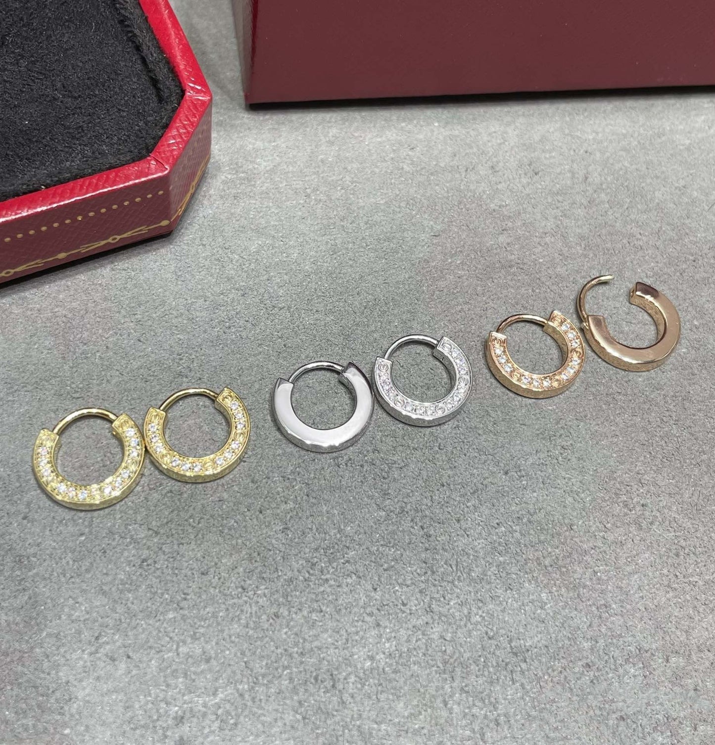 [Kincade Jewelrys]Boucles d'oreilles Love Diamond