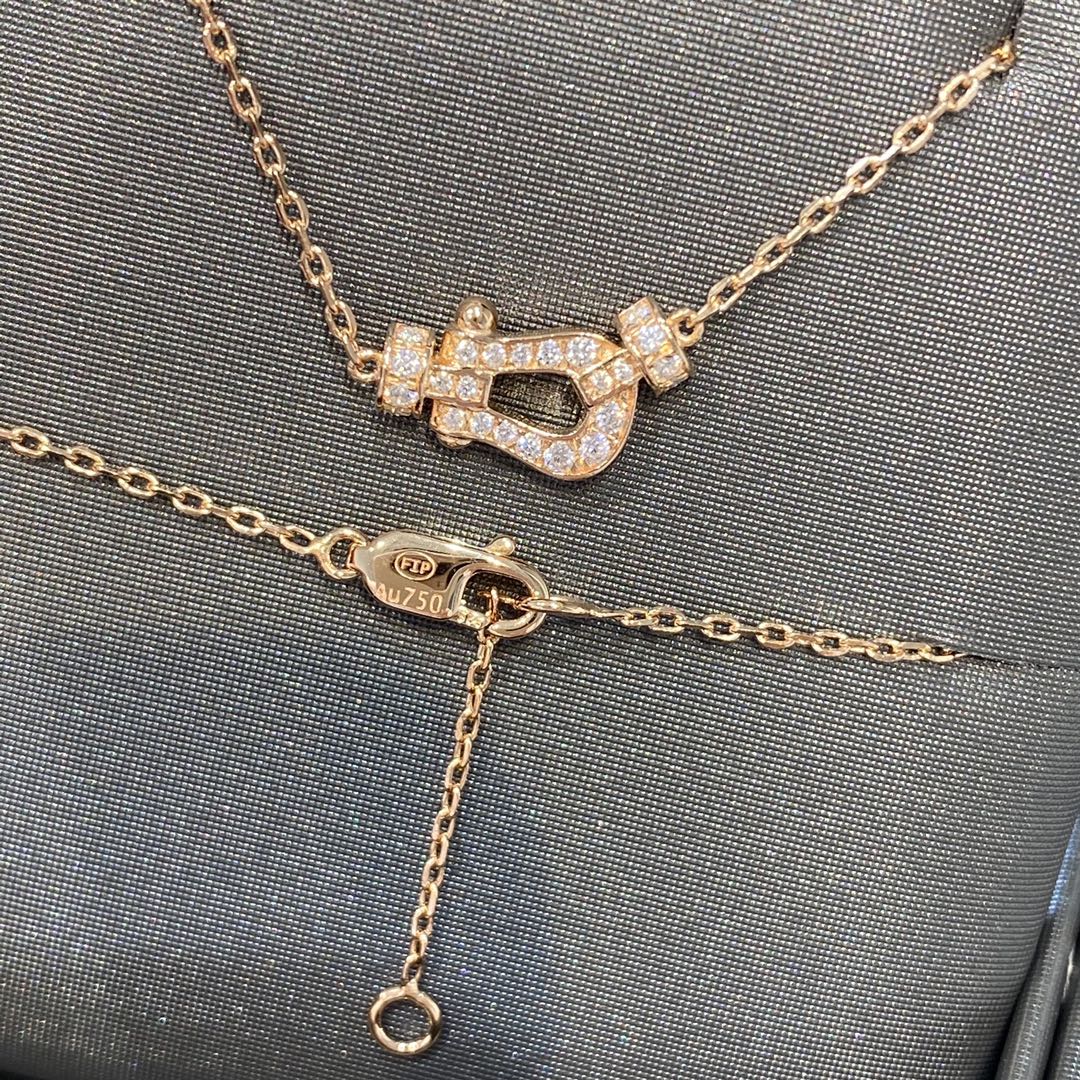 [Kincade Jewelrys]FORCE 10 DIAMOND PINK GOLD NECKLACE MINI MODEL