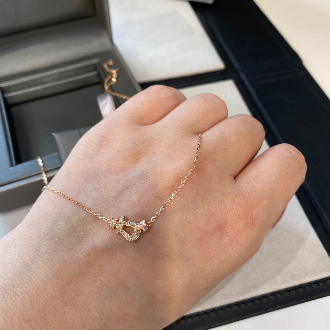 [Kincade Jewelrys]FORCE 10 DIAMOND PINK GOLD NECKLACE MINI MODEL