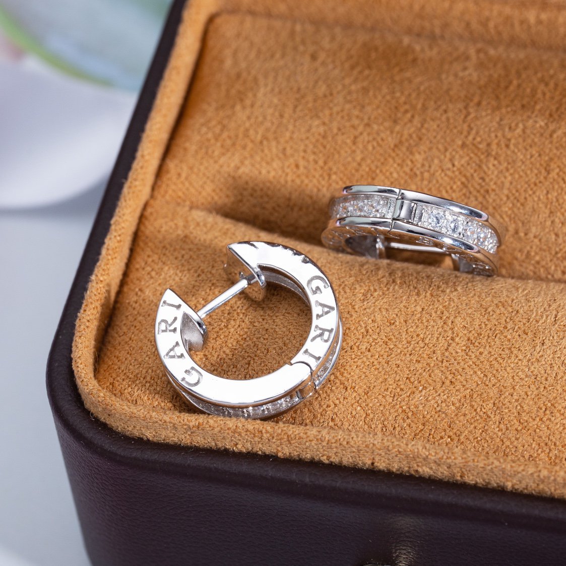 [Kincade Jewelrys]Boucles d'oreilles mini diamants en argent ZERO 1