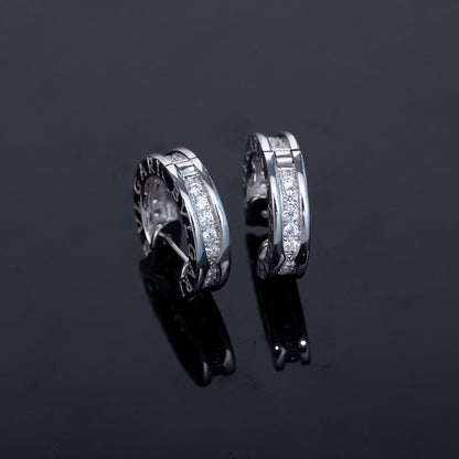 [Kincade Jewelrys]Boucles d'oreilles mini diamants en argent ZERO 1