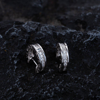 [Kincade Jewelrys]Boucles d'oreilles mini diamants en argent ZERO 1