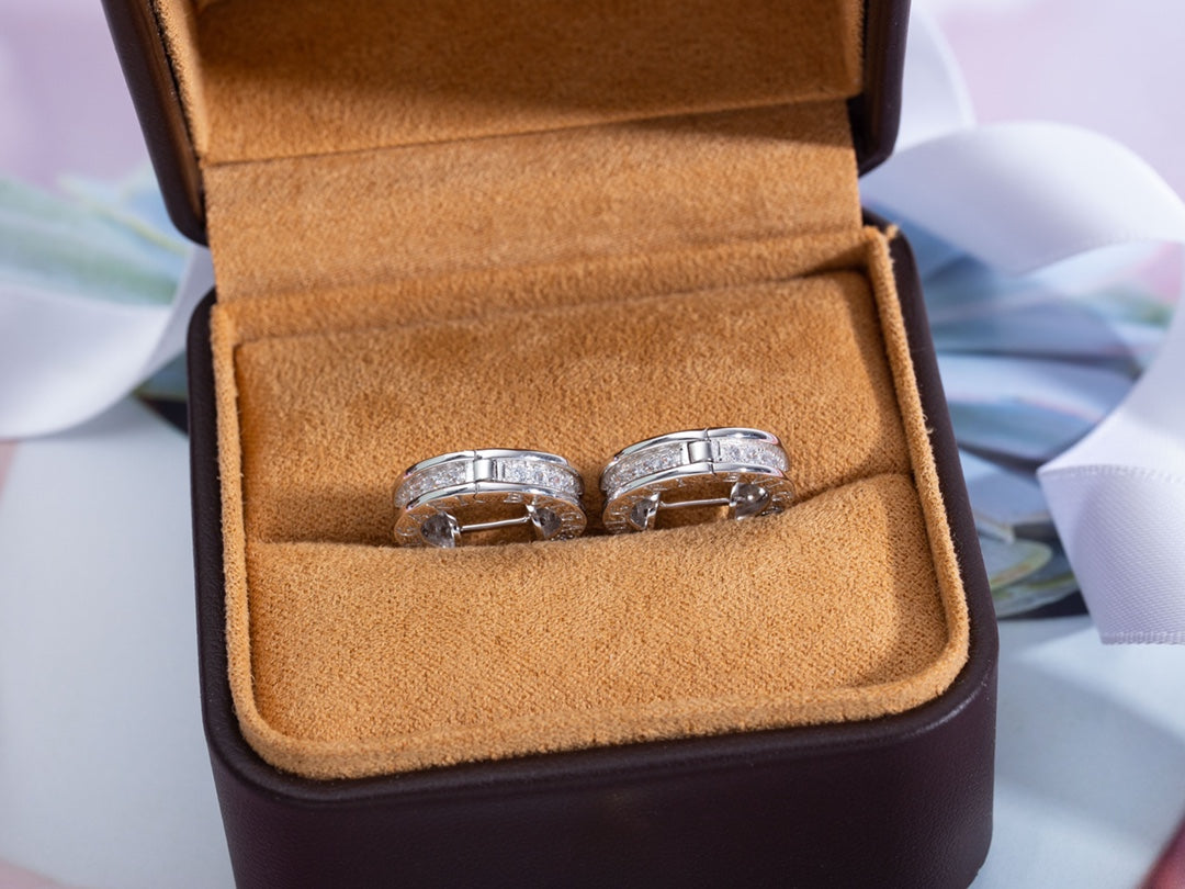 [Kincade Jewelrys]Boucles d'oreilles mini diamants en argent ZERO 1
