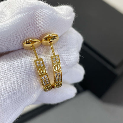[Kincade Jewelrys]Boucles d'oreilles créoles en or et diamants Love