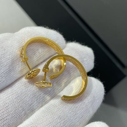 [Kincade Jewelrys]Boucles d'oreilles créoles en or et diamants Love
