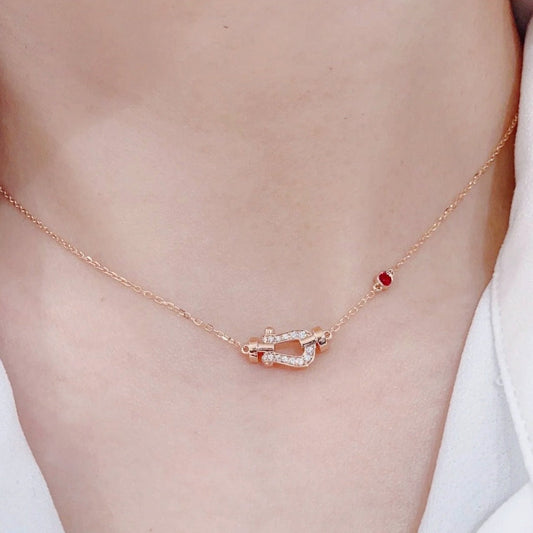 [Joyas Kincade] COLLAR DE ORO ROSA CON DIAMANTES FORCE 10