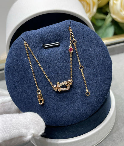 [Kincade Jewelrys]FORCE 10 DIAMOND PINK GOLD NECKLACE