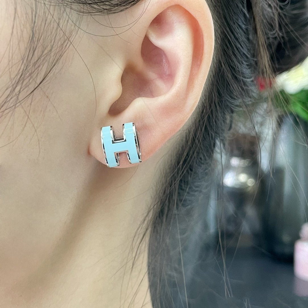 [Kincade Jewelrys]Boucles d'oreilles à tige bleu ciel POP H