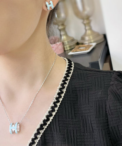 [Kincade Jewelrys]Boucles d'oreilles à tige bleu ciel POP H